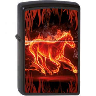 Zippo Horse Flaming